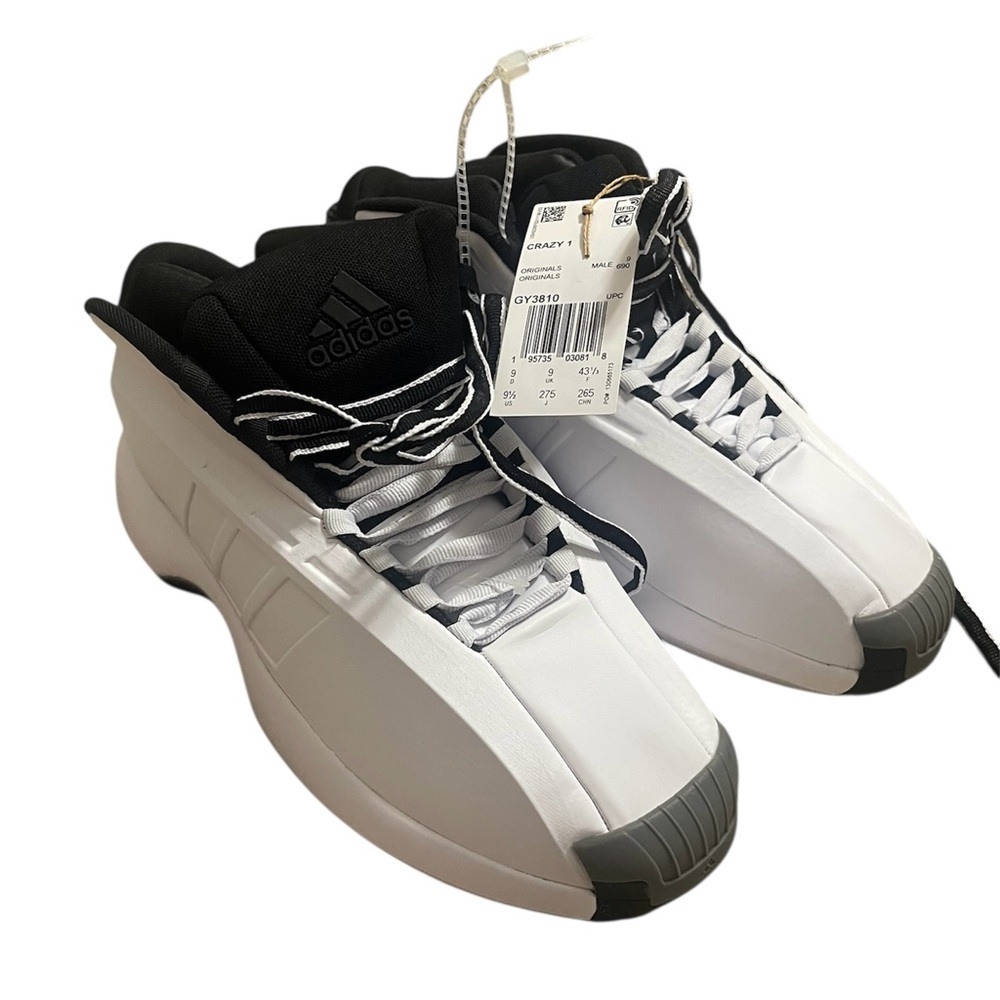 Adidas Men's Kobes White and Gray Sneakers